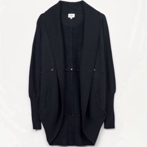 Aritzia Wilfred Women's Diderot Cocoon Black Open Front Sweater
Size M